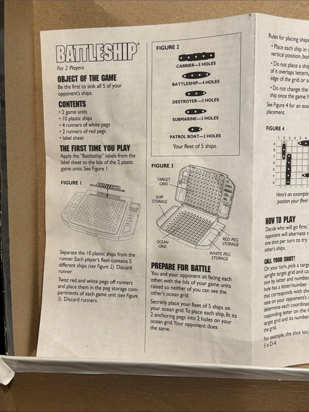Vintage Battleship by Milton Bradley